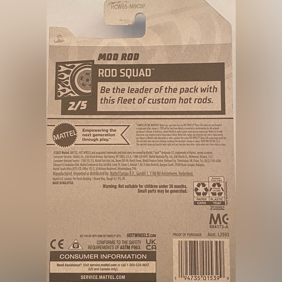 β
 π 4/20 π NEW 2023 MATTEL HOT WHEELS 2/5 HW ROD SQUAD MOD ROD #168/250 - Picture 2 of 3